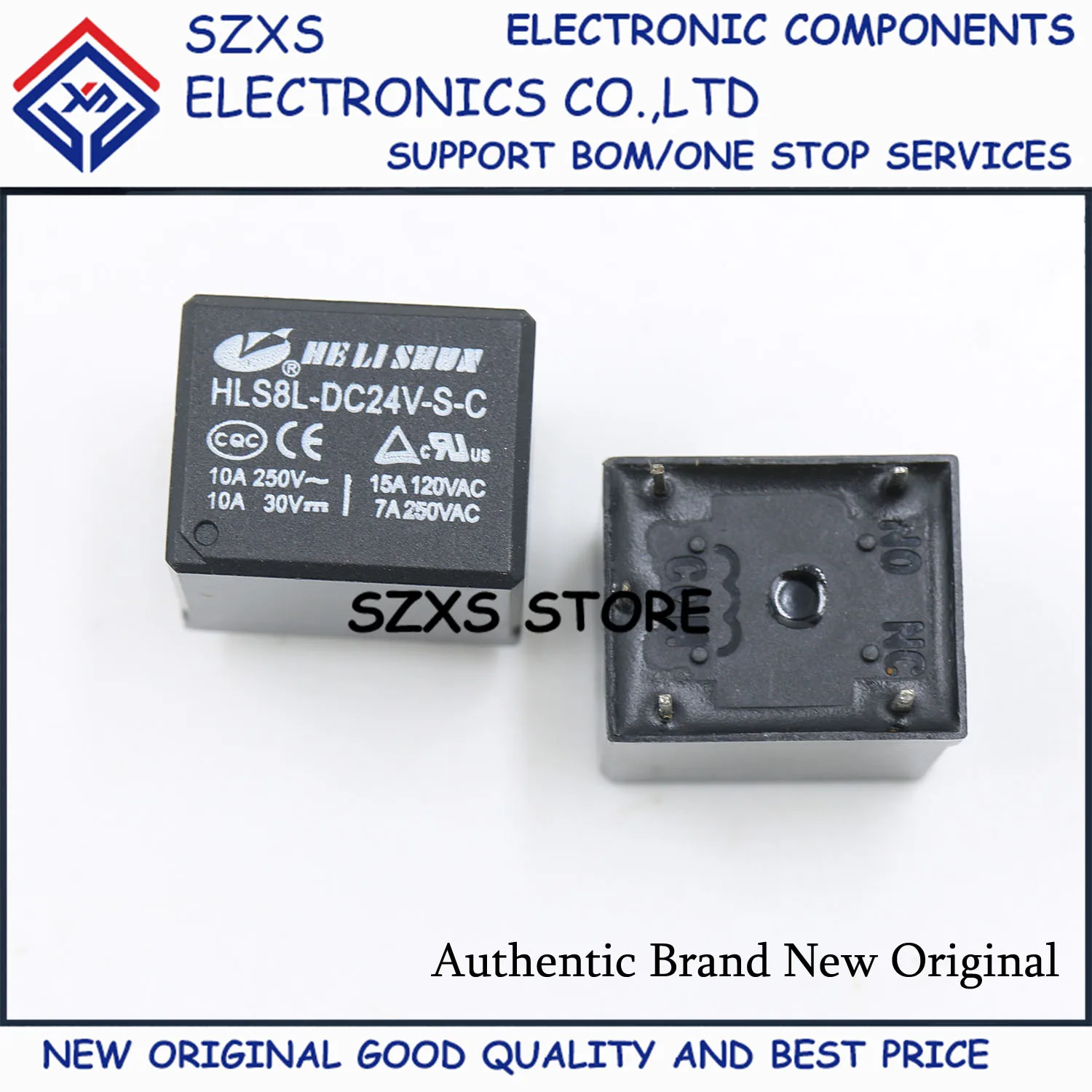 New Original 10Pcs HLS8L-DC24V-S-C DIP-5 Relay IC Chip In Stock Integrated Circuit Good Quality