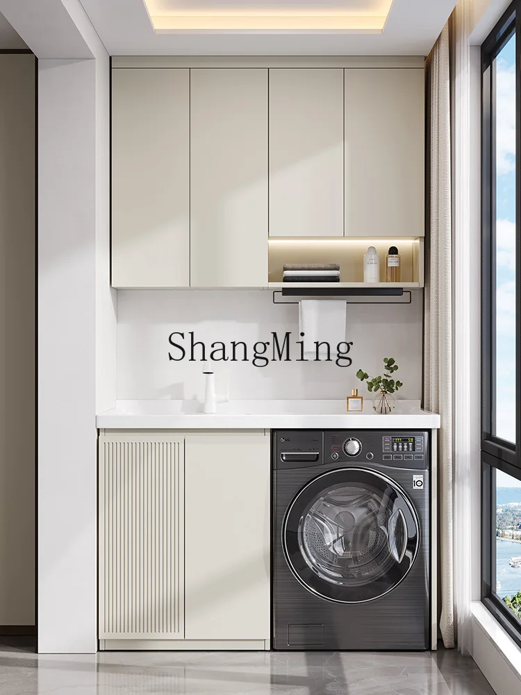Picture 5: FG household stainless steel honeycomb aluminum laundry balcony integrated cabinet roller cabinet combination