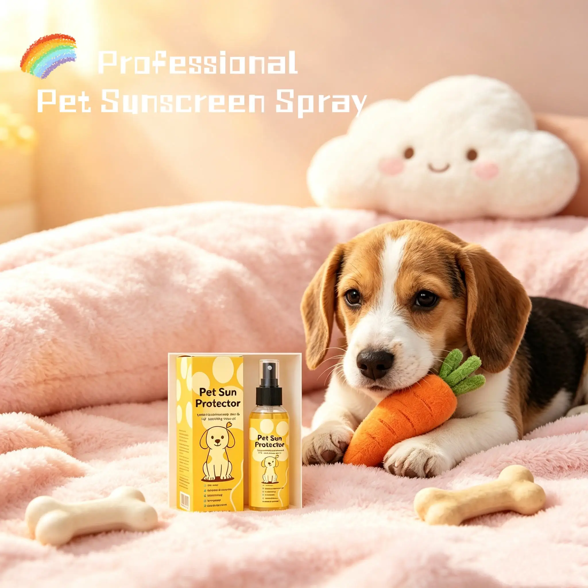 Pet Sunscreen Spary For Dogs And Cats Sunblock Easy Use Outdoor Activities Hiking Trip Swimming Pool Uv Protection Spray For Pet