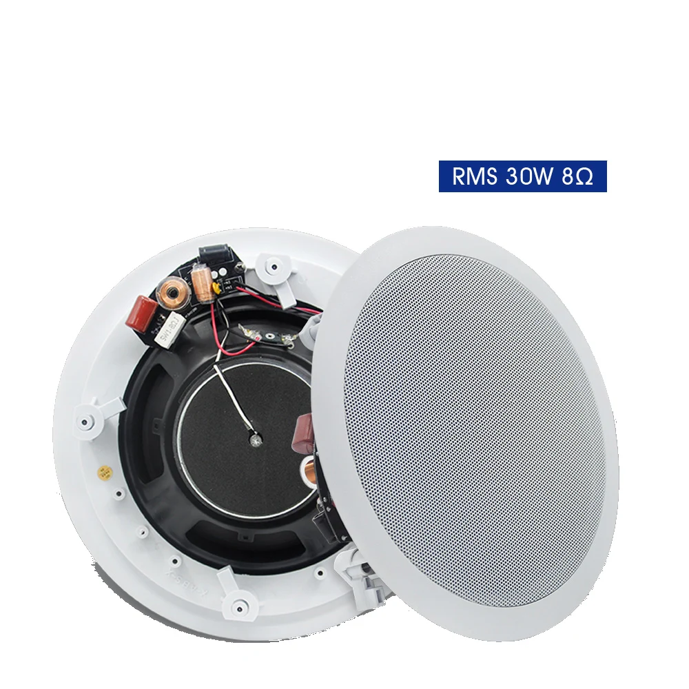 Coaxial Ceiling Speaker HiFi Surround Sound Quality PA Background Music Pro Loudspeaker Perfect for Cafe Party Living Room