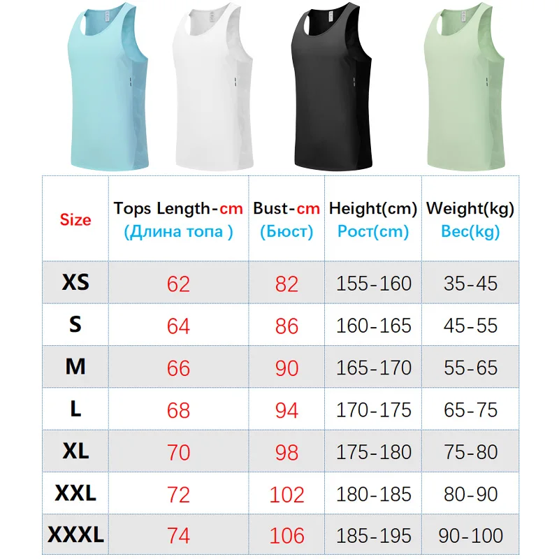 Men Gyms Jogging Shirt Fitness Tank Sleeveless Quick Dry Vest Workout Running Sportswear O-Neck Compression Sports Muscle Tops