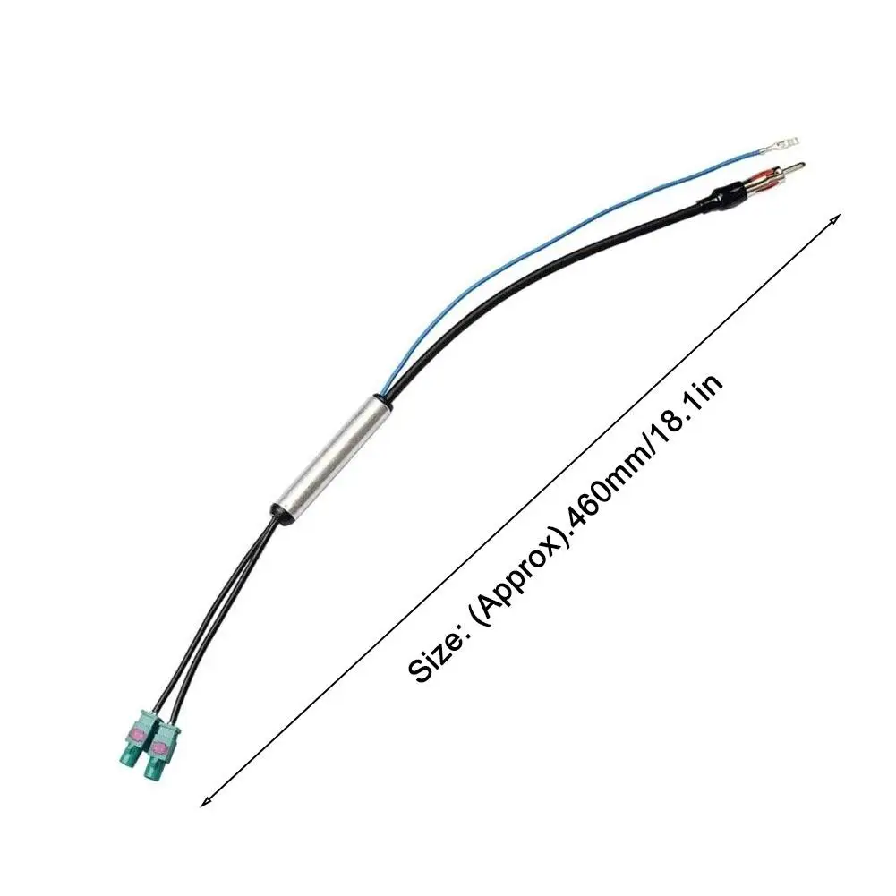 Auto spezielle Radio antenne am/fm Audio Radio Signal verstärker Dual Fakra RF Radio Antenne Antennen adapter für Audi 18.1'