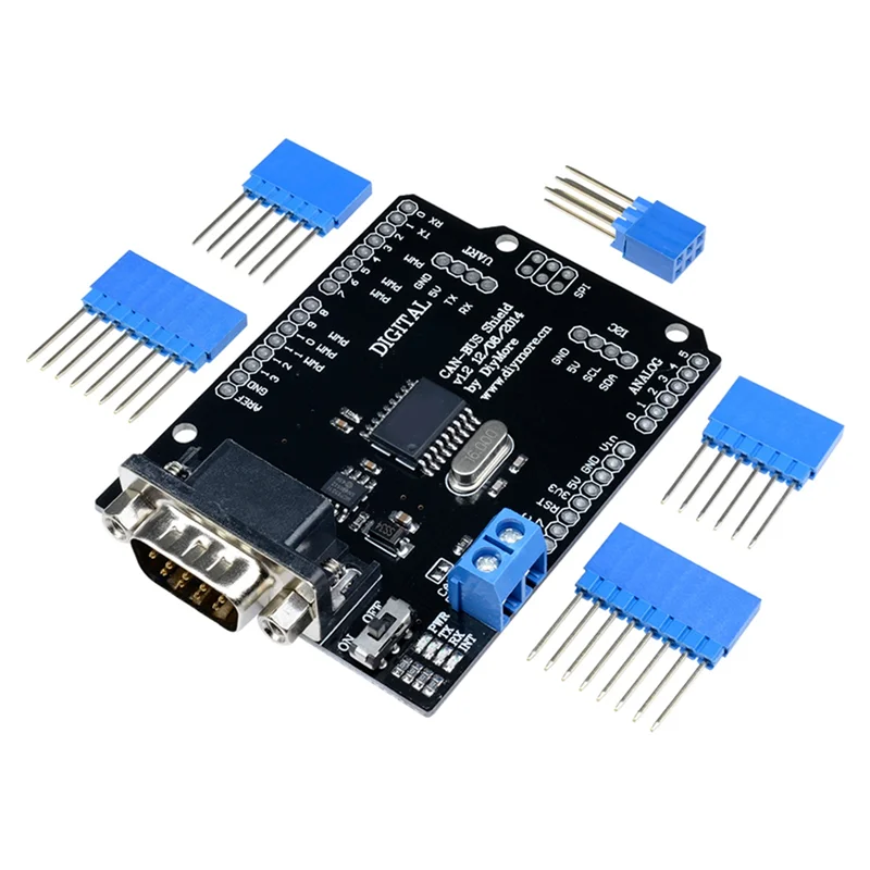 MCP2515 Can Bus Shield Board SPI Interface Connector Expansion Controller Module DC 5V-12V for Arduino Seeeduino