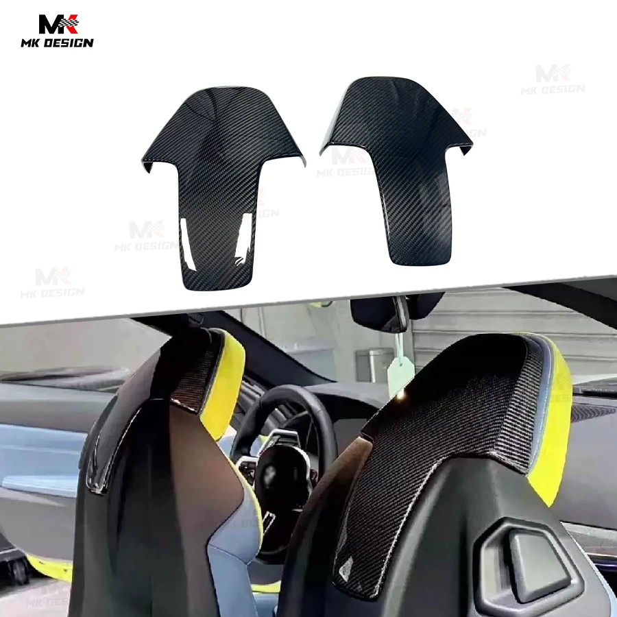 

Dry Carbon Fiber Seat Back Cover Trim for BMW M3 M4 G80 G82 2020-2024 Seat Backrest Cover Trims Side Panel Body Kit
