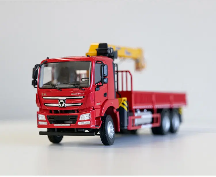 Modelo de Réplica em Diecast Escala 1:35 XCMG SQS350-5 Guindaste Montado em Caminhão com Braço Rígido Veículos de Maquinário de Engenharia Modelo de Liga Presente
