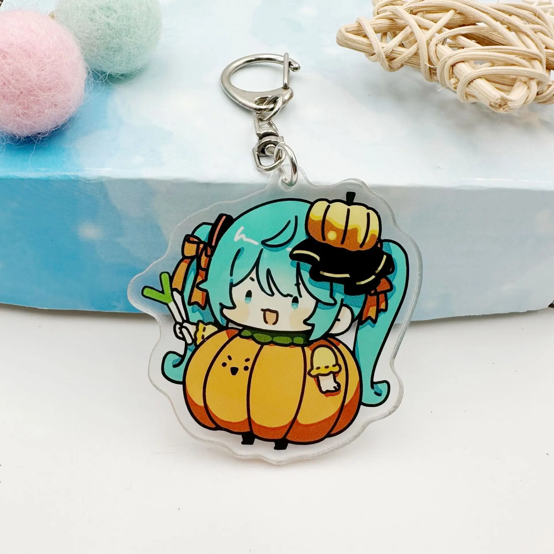 

New Keychain production design pendant keychain DIY anime peripheral anime gift keychain