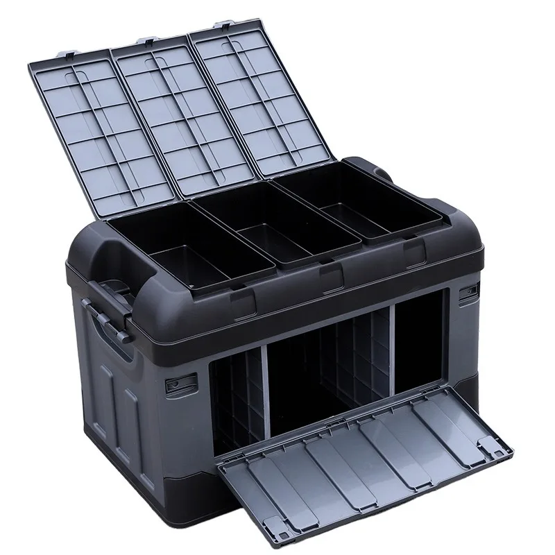 For Car Trunk Storage Outdoor Camping  with Partition Foldable Storage  Camping Finishing Box Storage Box