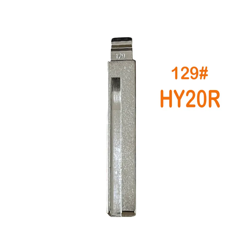 

10pcs 129# 129 HY20R Metal Uncut Blank Flip Remote Key Blade for Hyundai Kia for Keydiy KD Xhorse VVDI JMD Car Key Blank