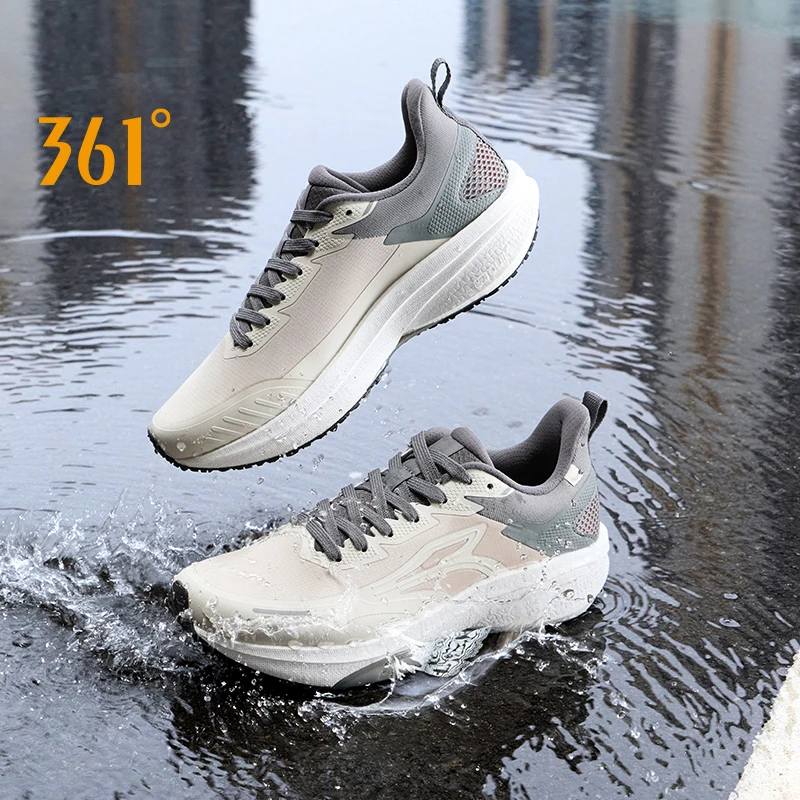361 Degrees Rainblock 8.0 Men Running Shoe New Mesh Airy Grippy Water Repellent Shock-Absorbing Jogging Male Sneaker 672532226