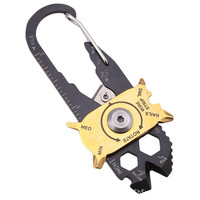 Gadget Portable Multifunction EDC Mini Repair Tools Wrench Screwdriver 20 in 1 Pocket Tool Keychain Outdoor Camping Key Ring