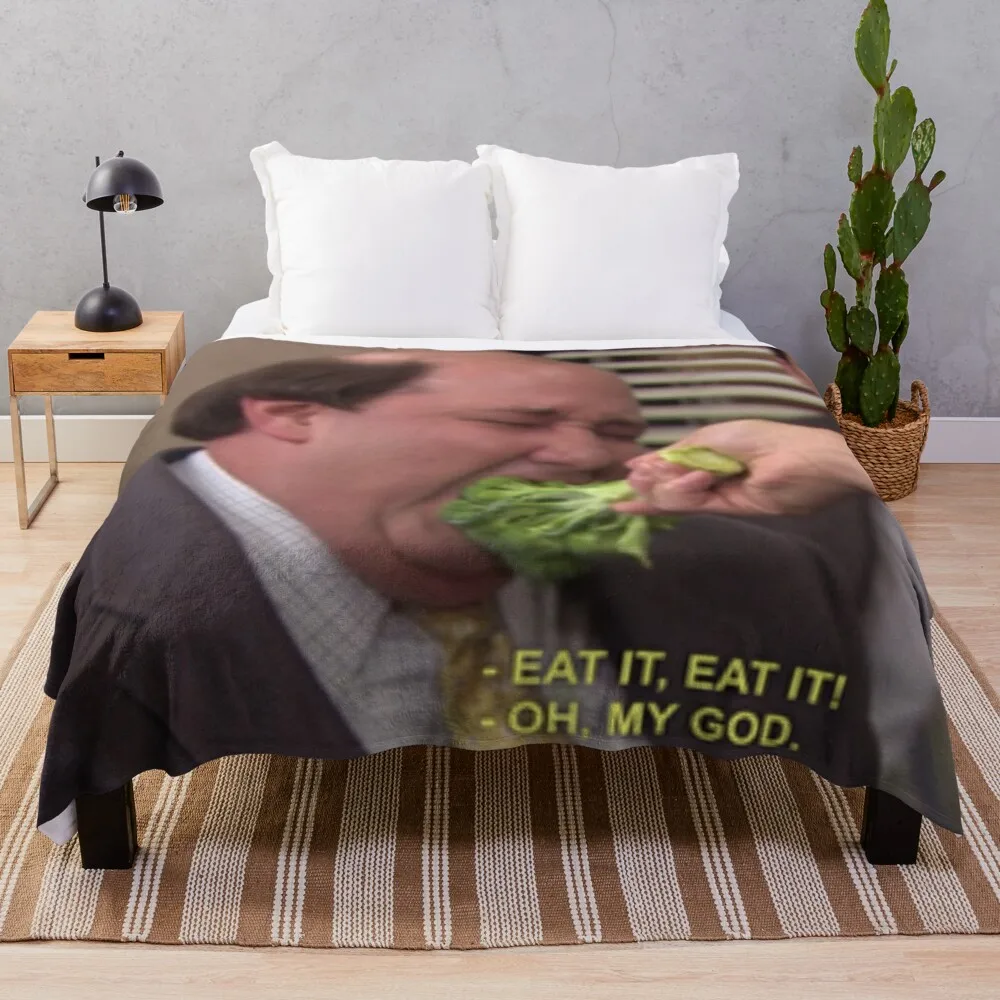 

Kevin and Broccoli - The Office Throw Blanket Blankets For Sofas Luxury Designer Blanket Hairy Blanket