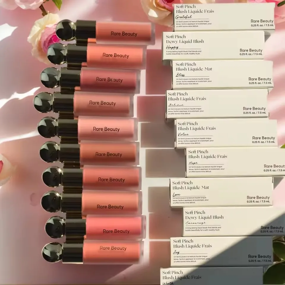 نادر الجمال السائل أحمر الخدود أحمر الشفاه أحمر الخدود عيون الخد أحمر الخدود مقاوم للماء الرطوبة الوجه كونتور الظل السائل ملمع الشفاه طبطب ماكياج #3