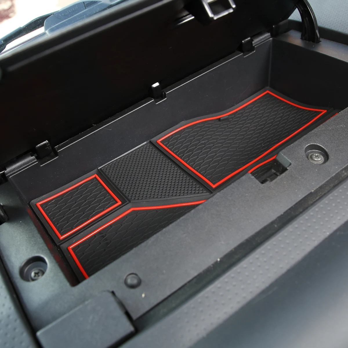 For Toyota FJ Cruiser 07-21 Car Front Back Door Slot Pad Mat Cup Holders Mats Armrest Storage dashboard Box Pad Car  Accessories