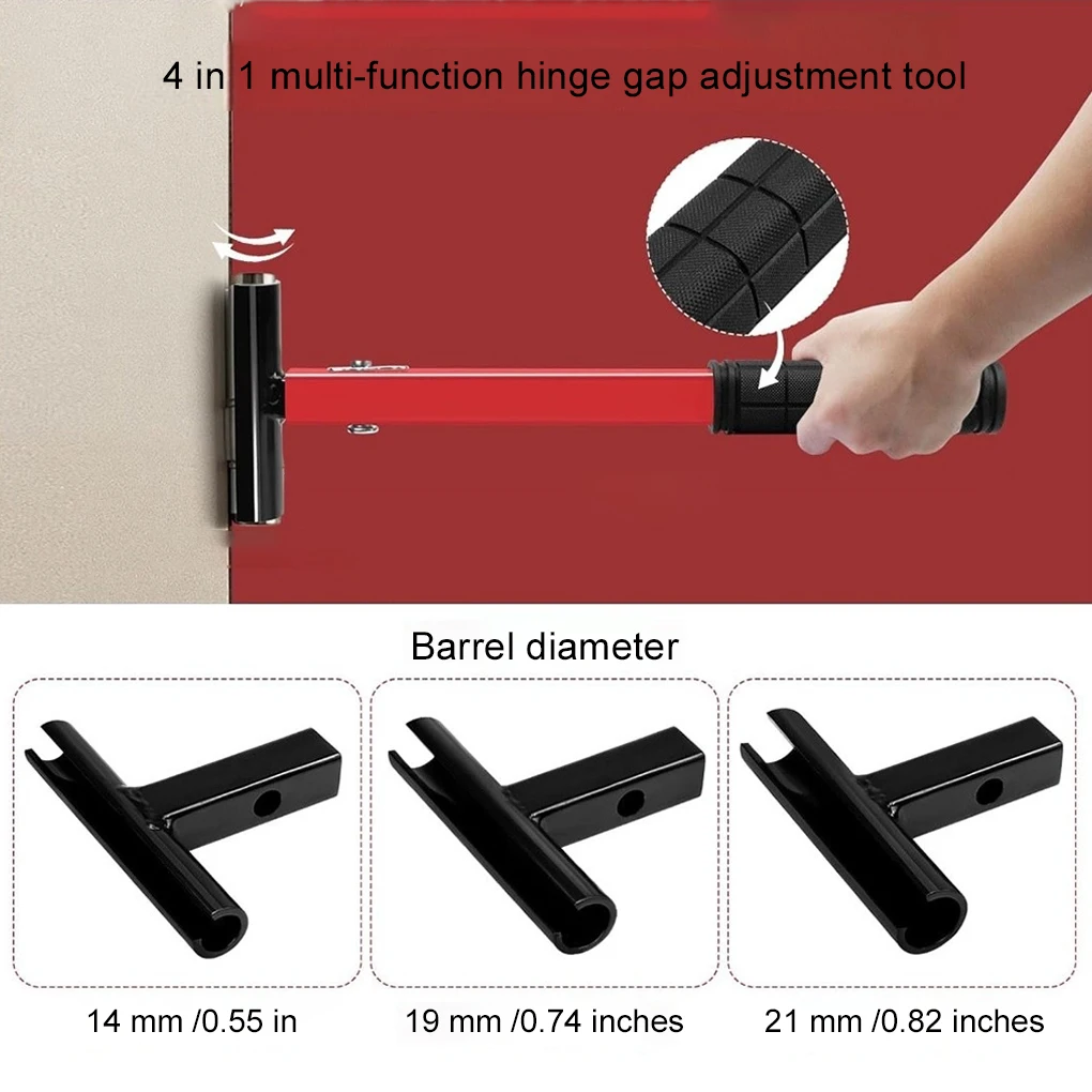 Kit chiave di regolazione della cerniera 4 in 1 per kit di strumenti di regolazione multifunzione per cerniera per porta residenziale e commerciale