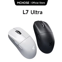 Ratón inalámbrico para juegos MCHOSE L7 L7 Ultra PAW3395 26K Sensor Dual 8K Polling 39g ultraligero 2,4 GHz RF/BT/con cable triodo