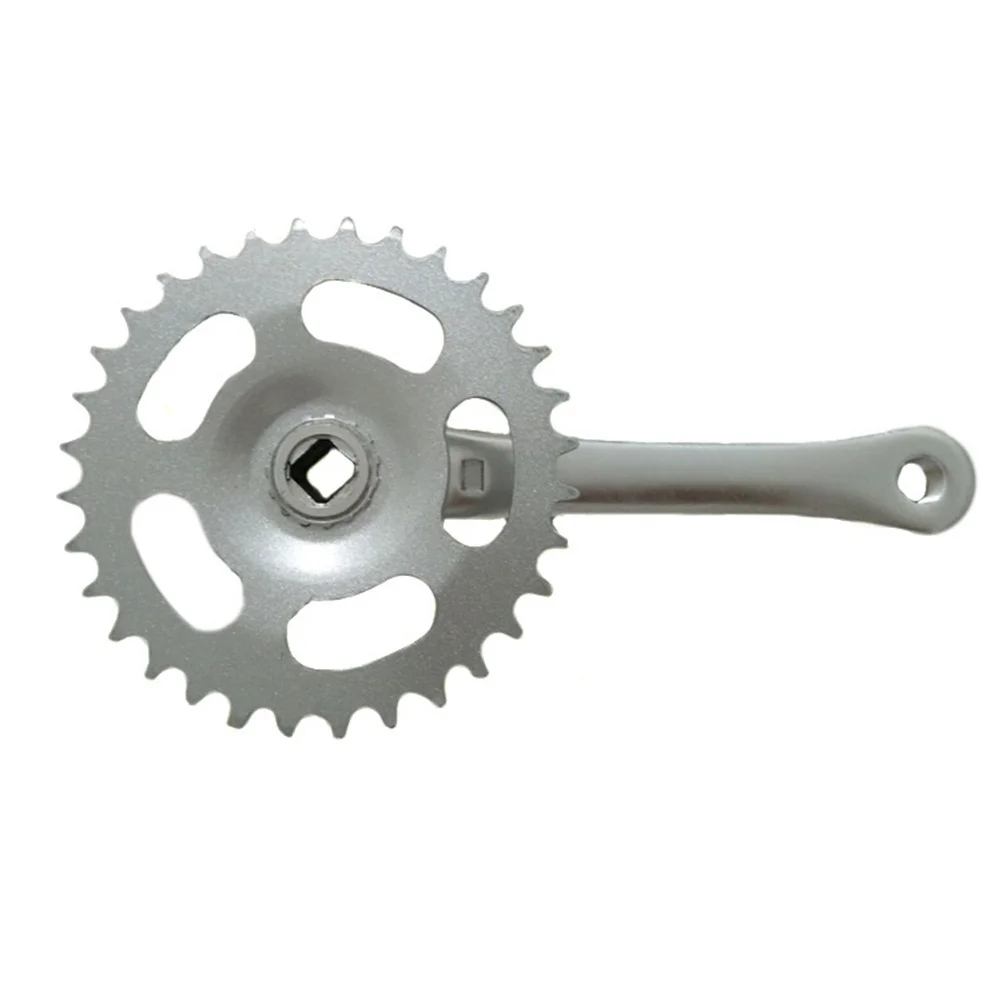38 Teeth Aluminum Alloy Bike Crankset Mountain Bike Tooth Plate Durable Easy Install Perfect Gear Silver Tooth Plate