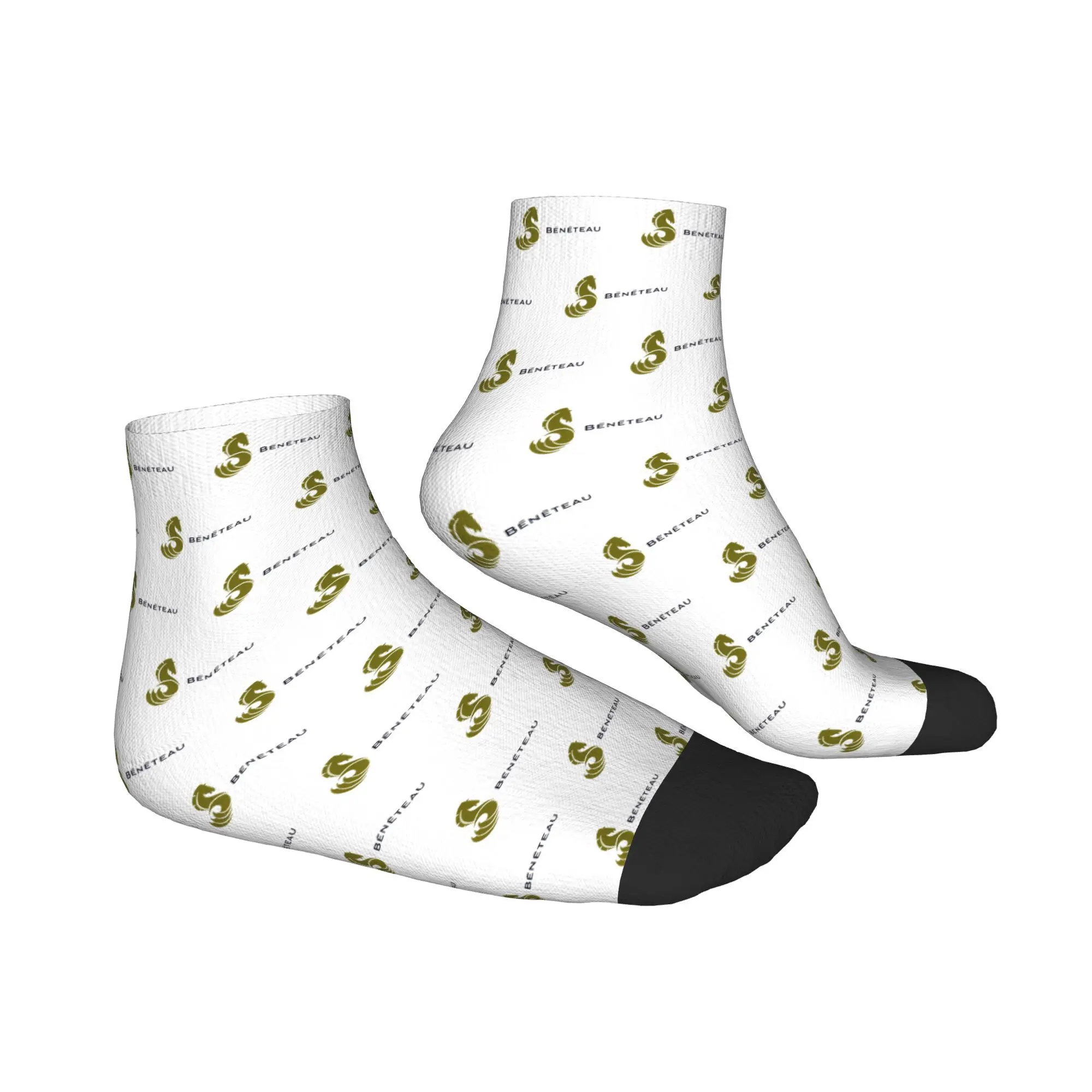 Todas as estações beneteau barcos meias harajuku super macio esporte meio tubo meias macias moda para presentes das mulheres dos homens