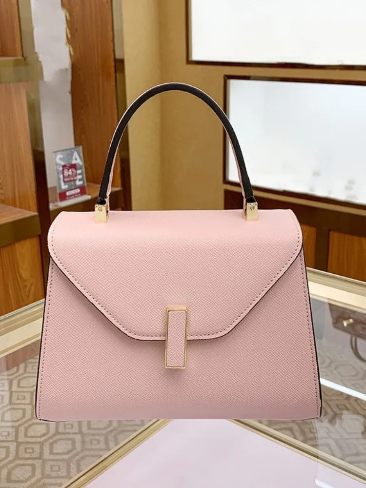 Imagem -03 - Escritório Senhoras pu Bolsa de Couro Totes Design de Moda Messenger Bolsa Mulheres Hasp Bolsas de Ombro Elegante Flap Único Crossbody Bolsas