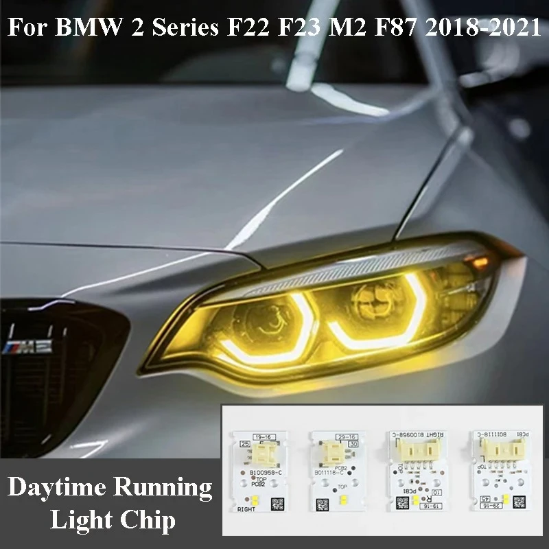 For 2019 BMW M2 2 series Angel Eyes DRL Board 2018-2020 F22 F23 LCI daytime running lights LED Modules Chip 7494851 7494852