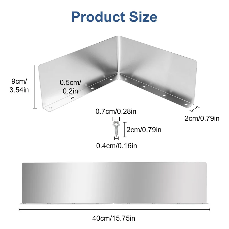 4Pcs Rainwater Valley Gutter Splash Guard Rain Drip Gutter Guard,Rain Drip Gutter Guard For House Shingle Roofs Corner