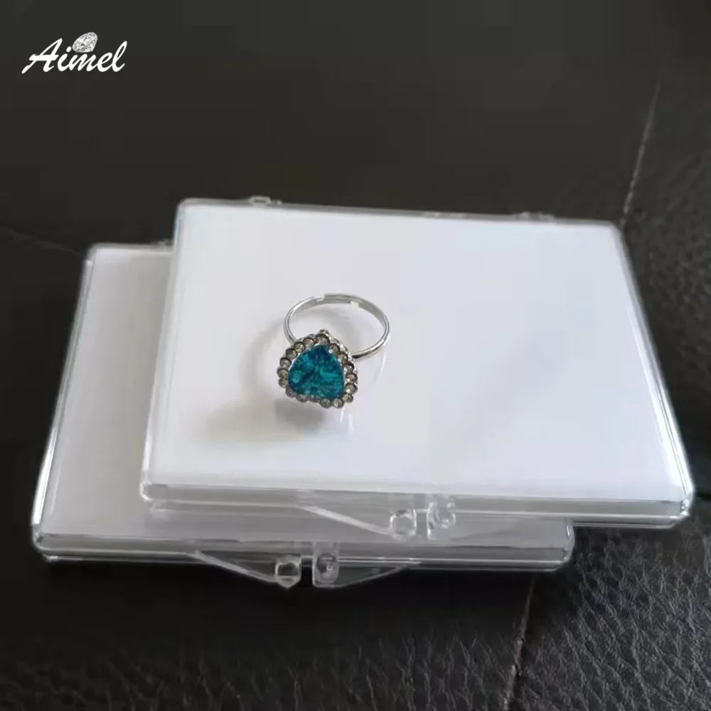 

Прозрачная Коробка Для Хранения Драгоценностей, бриллиантов, драгоценные камни, дисплей, искусственные бусины, подвеска, контейнер для монет, подвески, подарочная коробка