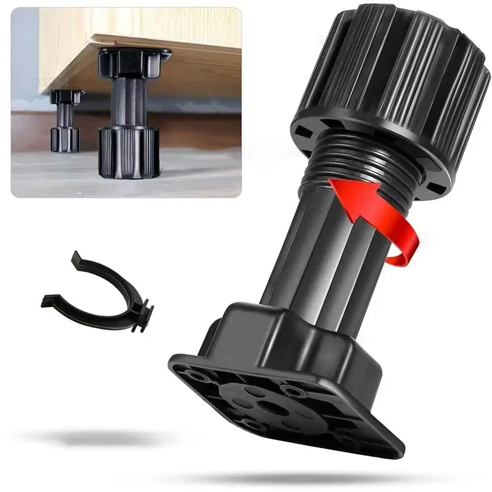 Adjustable Height Furniture Leveler Legs Universal Sturdy Cabinet Levelers Enhanced Stability Durable Cabinet Legs - view 3