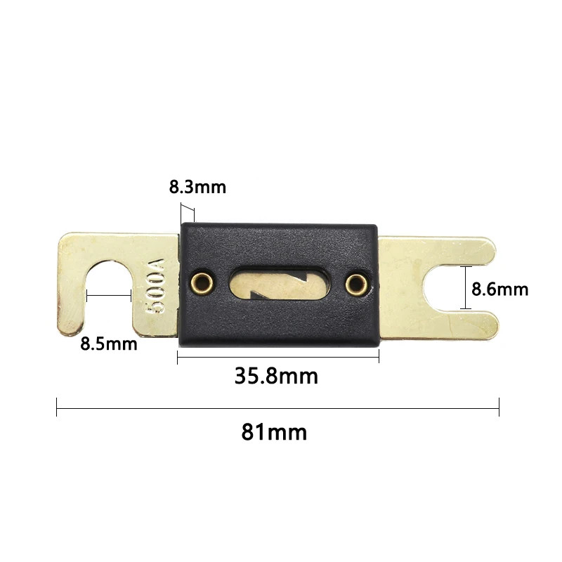 【5-1PCS】ANL Fuse Holder Bolt-on Automotive Fuse Holders Fusible Link with Fuse 30A 60 80 100 120 225 275 300 400A 450A 500 AMP