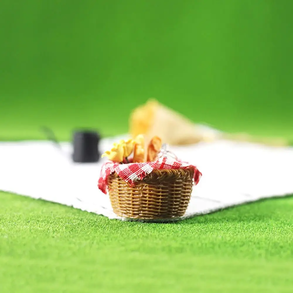 

Play House Ornament Kitchen Tool Model Miniature Bread Basket Dollhouse Food Simulation Food Toys Doll Accessories