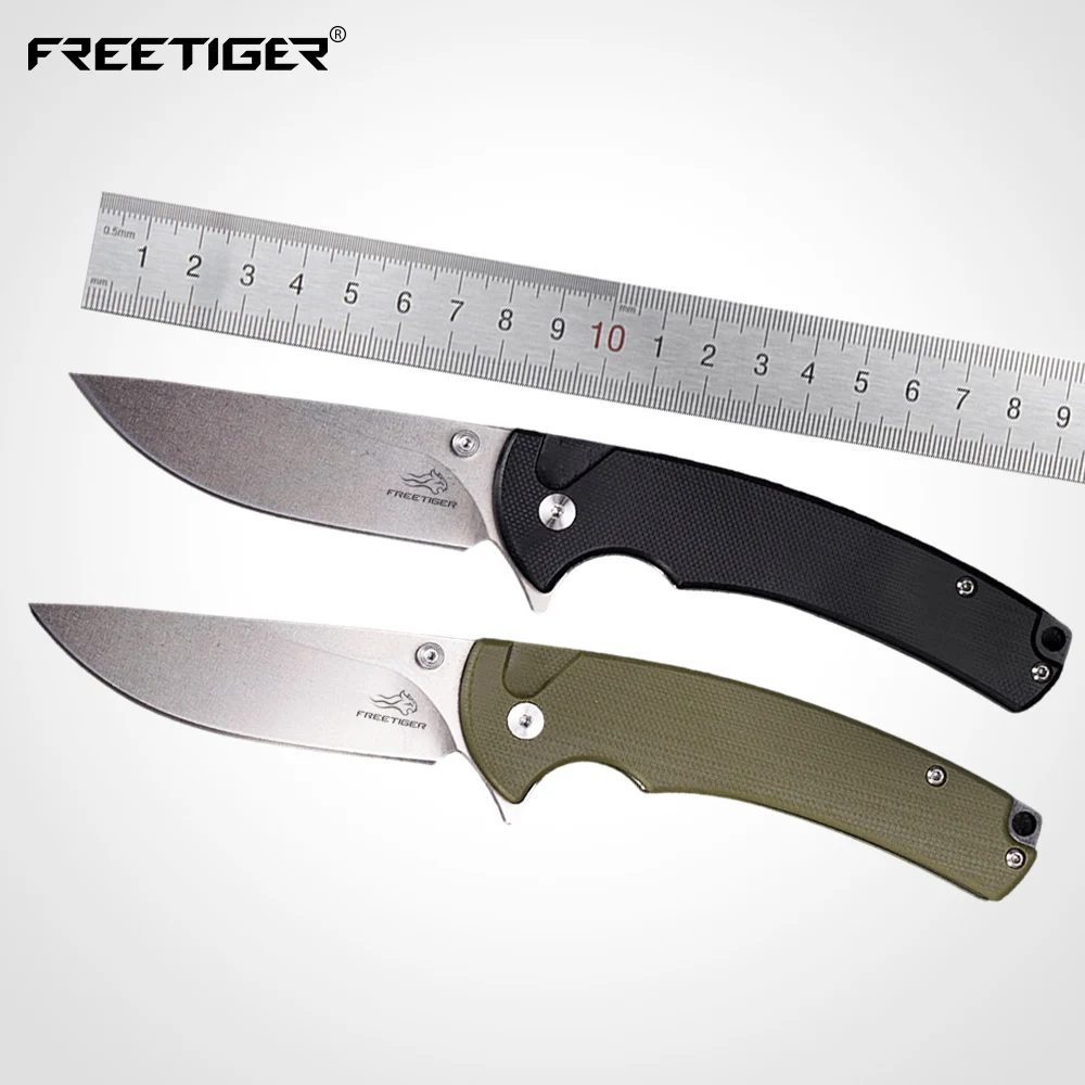 

FREETIGER Folding Knife for Camping Hiking Outdoor Survival D2 Blade G10 Handle Pocket Knives for Men Gift EDC Tools FT926