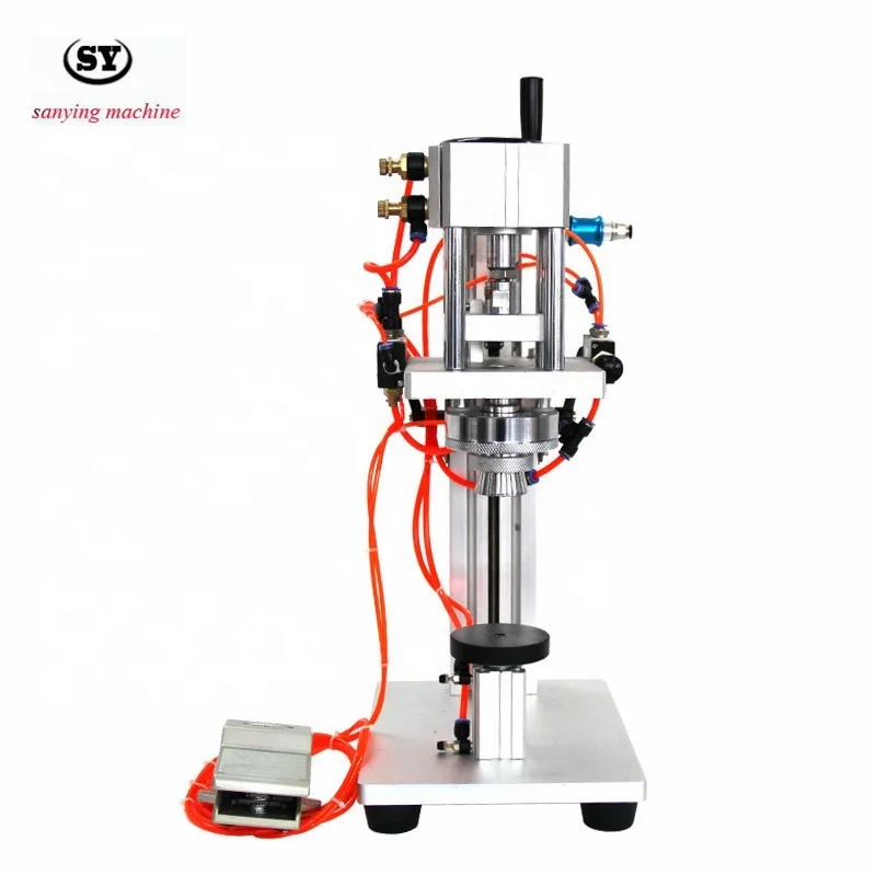 LTX-80 Factory Price Pneumatic Perfume Bottle Capping Crimping Machine