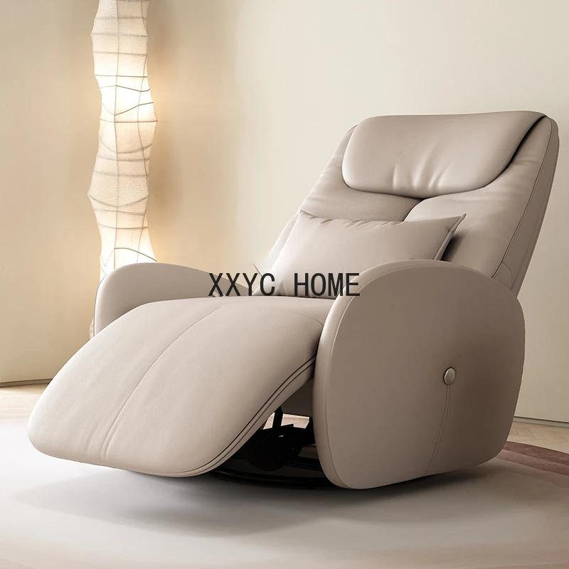 Single Sofa Electric Recliner Lazy Multi-Functional Leather Leisure Rocking Chair Couch