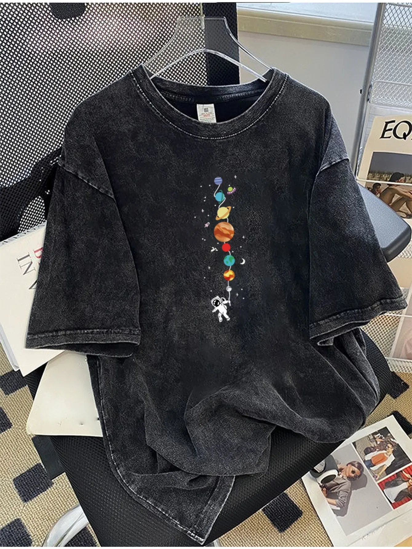 Summer Men's T-shirt Casual Loose Style Street Trend Colorful Print Pattern Simple Original District Retro Commuting Versatile