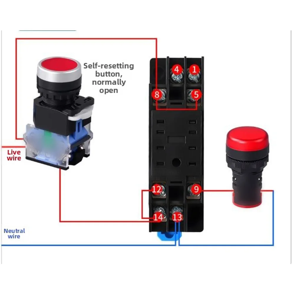 Time Delay Relay Miniature Design with Dual LCD Display Supports Power-On Delay Mode and Cyclic Timing Functions