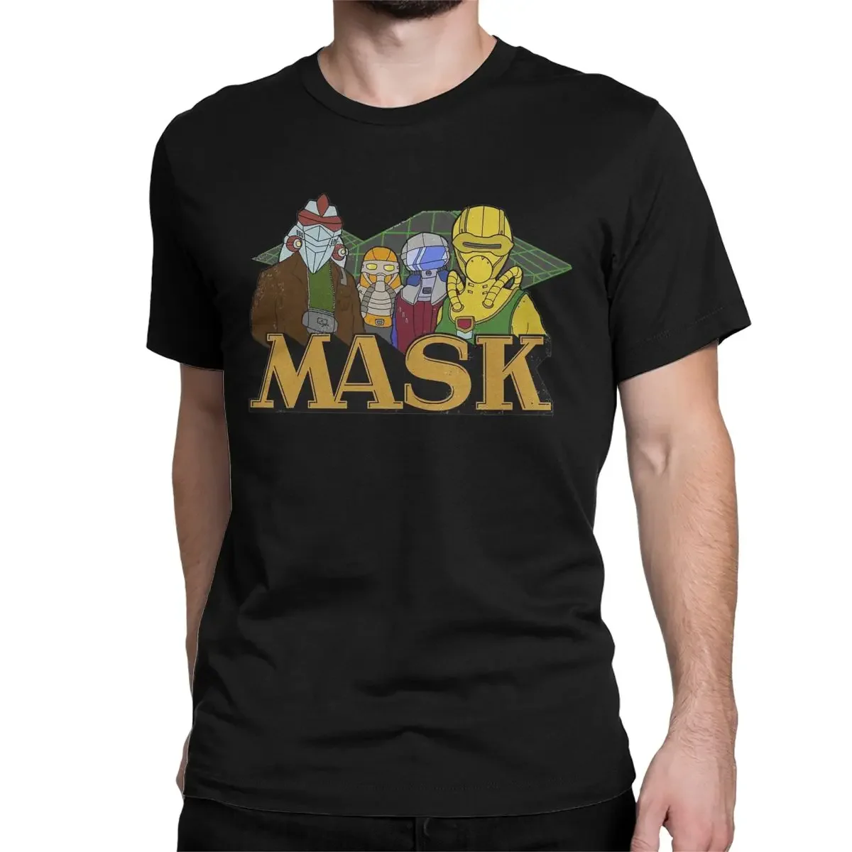 MASK 80s Cartoon Mobile Armored Strike Kommand T Shirts for Men Women Pure Cotton Hipster T-Shirts O Neck M.A.S.K. Tees Clothes