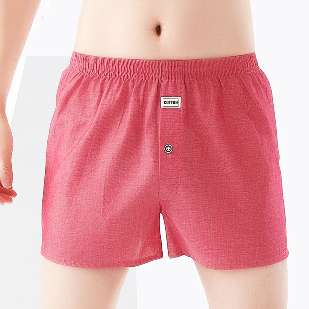 Mens Sexy Underwear Middle Waist Boxer Briefs Thin Breathable Home Underpants Men Panties Home Shorts Solid Cuecas