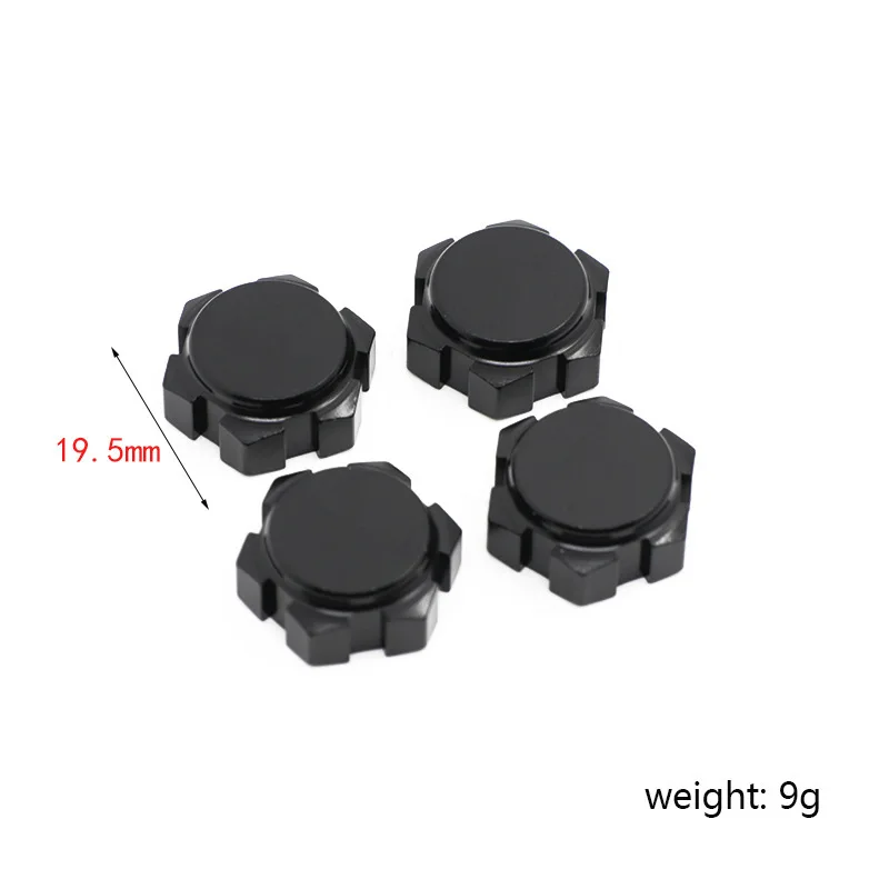 OKHL 4PCS 17mm Aluminum Wheel Nuts for ARRMA 1/8 Kraton 6S Outcast ARA310906 for Talion Notorious Mojave Infraction Black