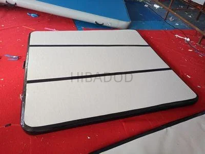 HIBADOU インフレータブル体操エアトラック 3x3x0.2m エアフロア タンブリングエアトラック 子供大人用 電子ポンプ1個無料