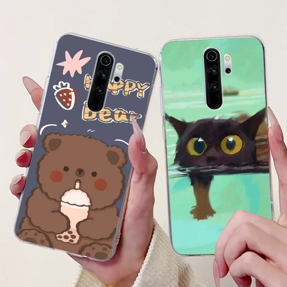 2024 Cute Cartoon Case For Xiaomi Redmi Note 8 Pro Note8 8T Soft Silicone TPU Back Cover For Redmi Note 8 T 8Pro Phone Cases