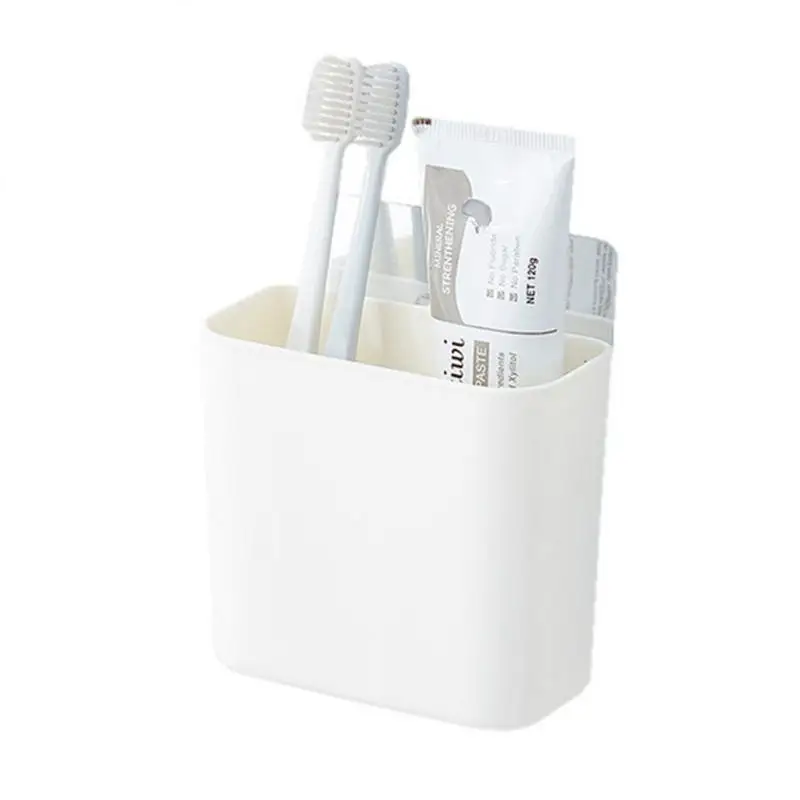 1/2/4PCS New Wall Mounted Toothbrush Holder No Punching Toothpaste Comb Rack Waterproof Bathroom Storage Shelf Portable Rack