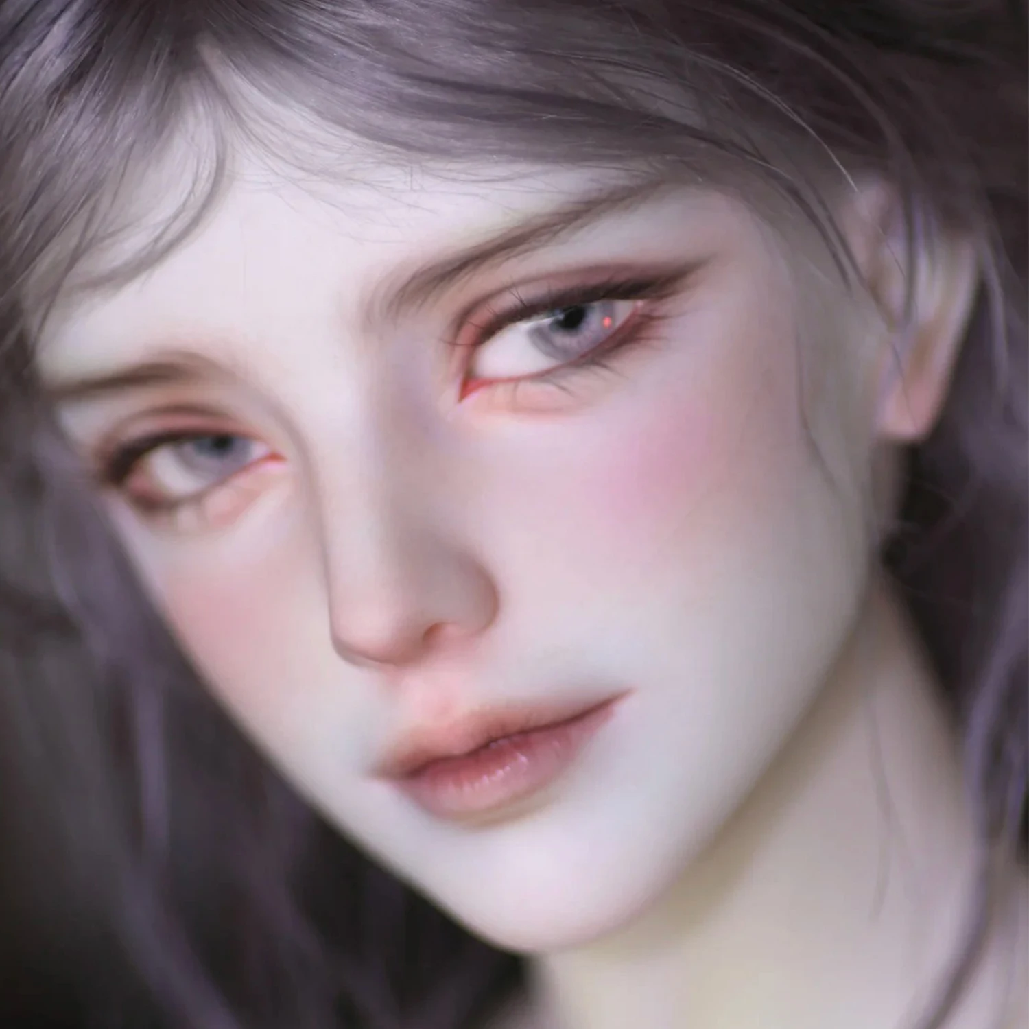 BJD Doll SD 1/3 Head TD72 DuXJ  - Exquisite and Gentle Facial Features Unclothed Body Resin Art Figure