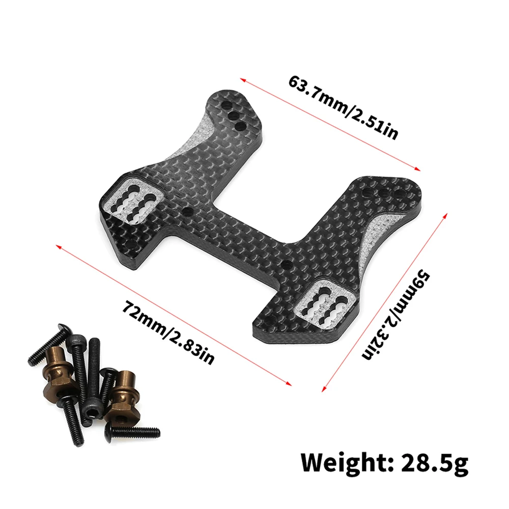 Kyosho MP11 Carbon Fiber Shock Tower Plate Front Rear Upgrade Parts for IF704 IF705 RC Car Accessories