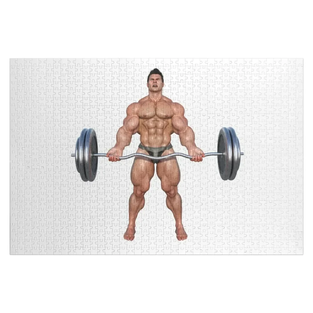 

Bodybuilder lifting weights Jigsaw Puzzle Wooden Decor Paintings Personalized Baby Toy With Personalized Photo Puzzle