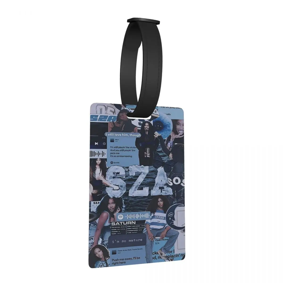 

SZA SOS Song Singer Багажные бирки Аксессуары для чемодана Дорожный портативный багаж Посадка Держатель этикетки ID Имя Адрес