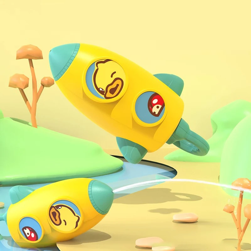 Matériel de sécurité, jeux d'eau en plastique ABS, jouets de plage, pistolet à eau de canard de dessin animé, jouets d'été pour enfants, jouet de piscine en plein air