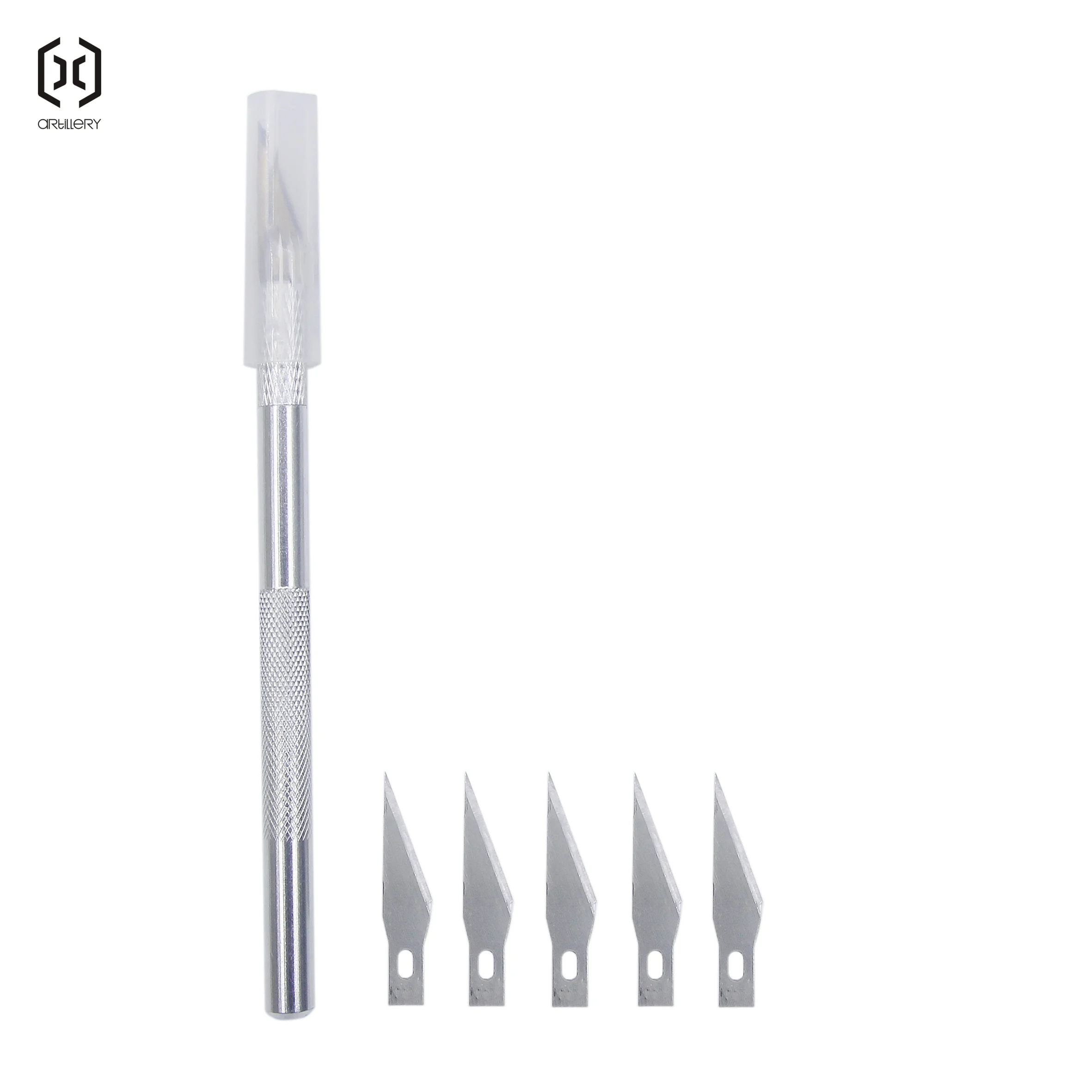 Kit de facas cirúrgicas de metal antiderrapantes com 8 peças, lâmina para máquina de corte, faca artesanal, adequado para modificar modelos de impressora 3D, mobi