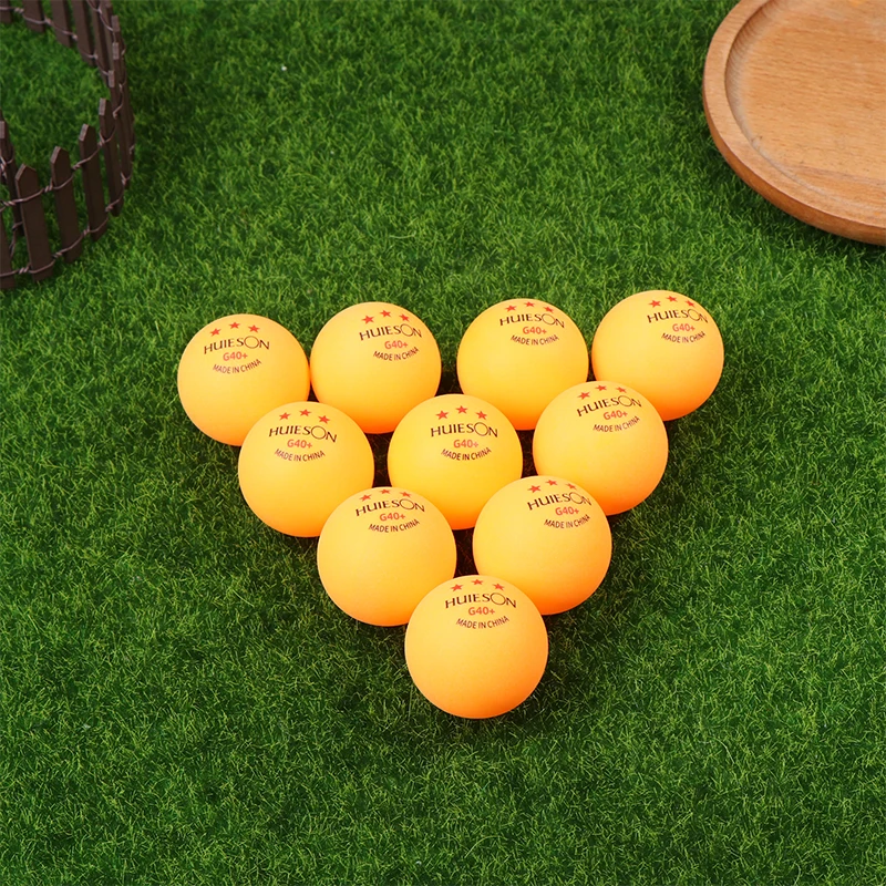 10Pcs  ABS Ping Pong Balls For Table Tennis Club Training Pingpong Balls 3 Star Table Tennis Training Balls G40+ White Orange