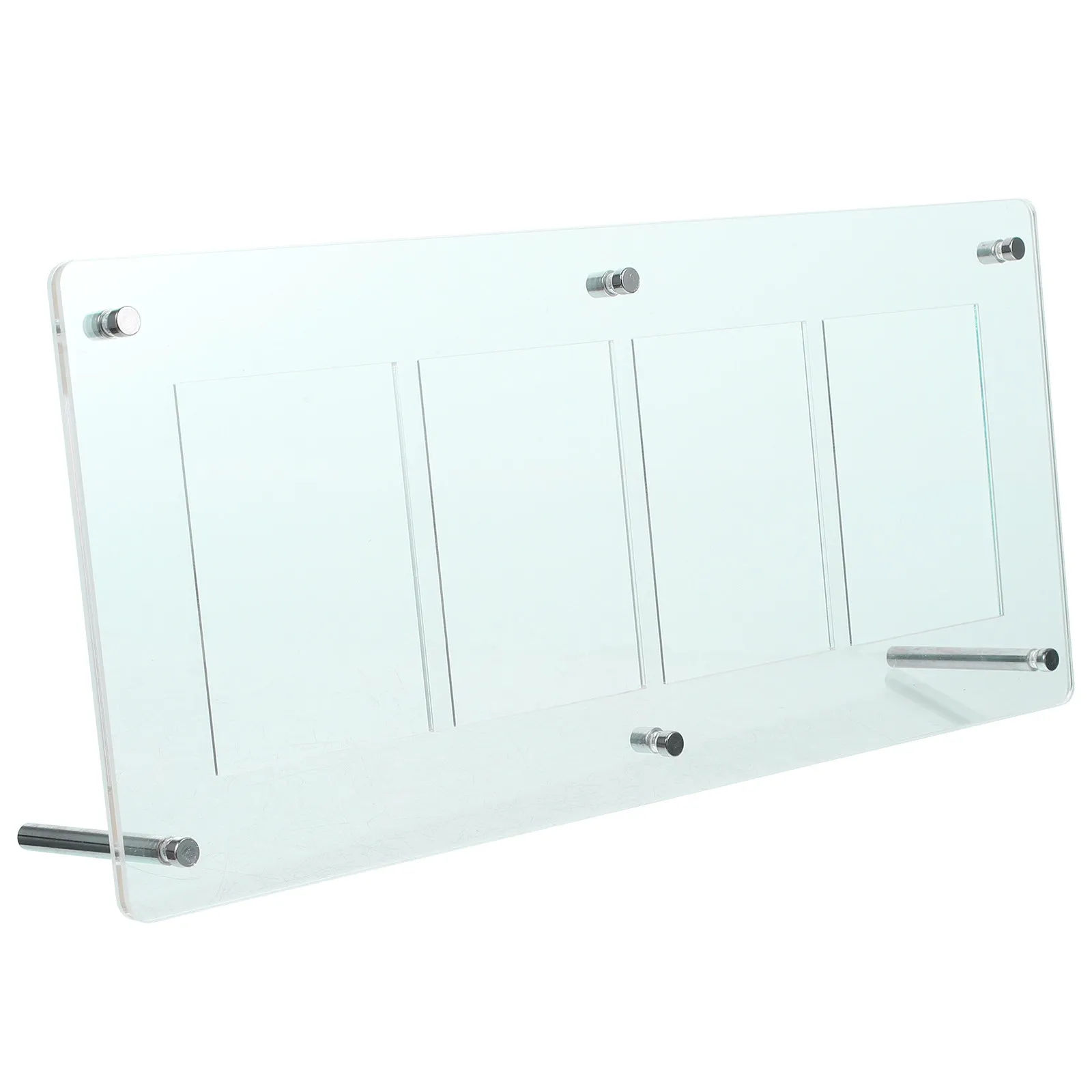 

1Set Sturdy Transparent PVC Display Rack for Gaming Cards Collection Cards Artwork Picture Small Space Saving Desktop Show Stand