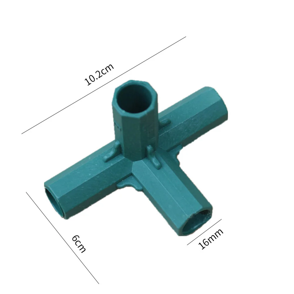 Greenhouse Frame Connector Kit 14 Pieces Includes 3 Way Corner 3 Way Cross and 4 Way Corner for PVC Pipe Support