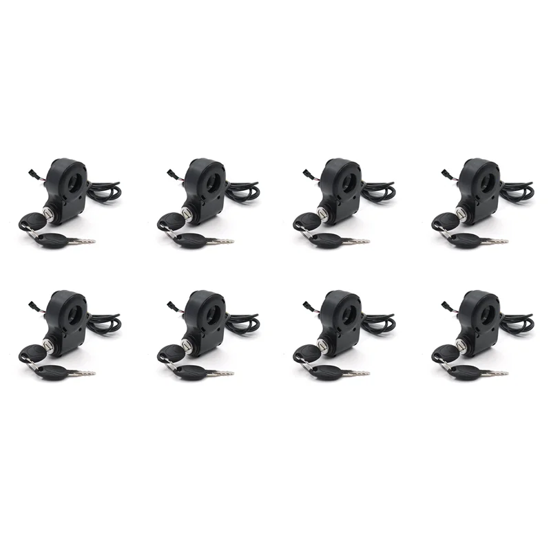 

A89E-8X ключ блокировки зажигания для электронного велосипеда, переключатель дроссельной заслонки для KUGOO M5/Xiao Mi M365, универсальный