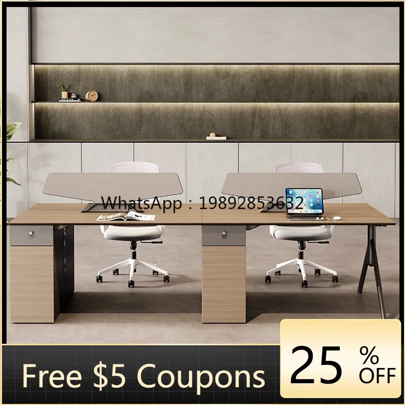 YFY Staff Desk Workstation Light Luxury Employee Desk Simple Modern Office